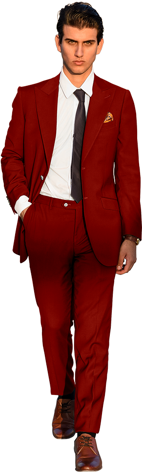 600 X 1020 1 - Powder Blue Suit (600x1020), Png Download