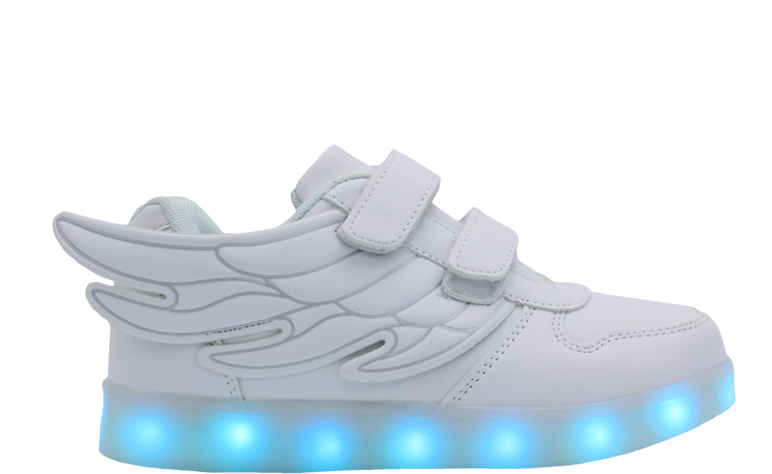 Kids White Ledshoes Lowtop - Sneakers (1080x926), Png Download