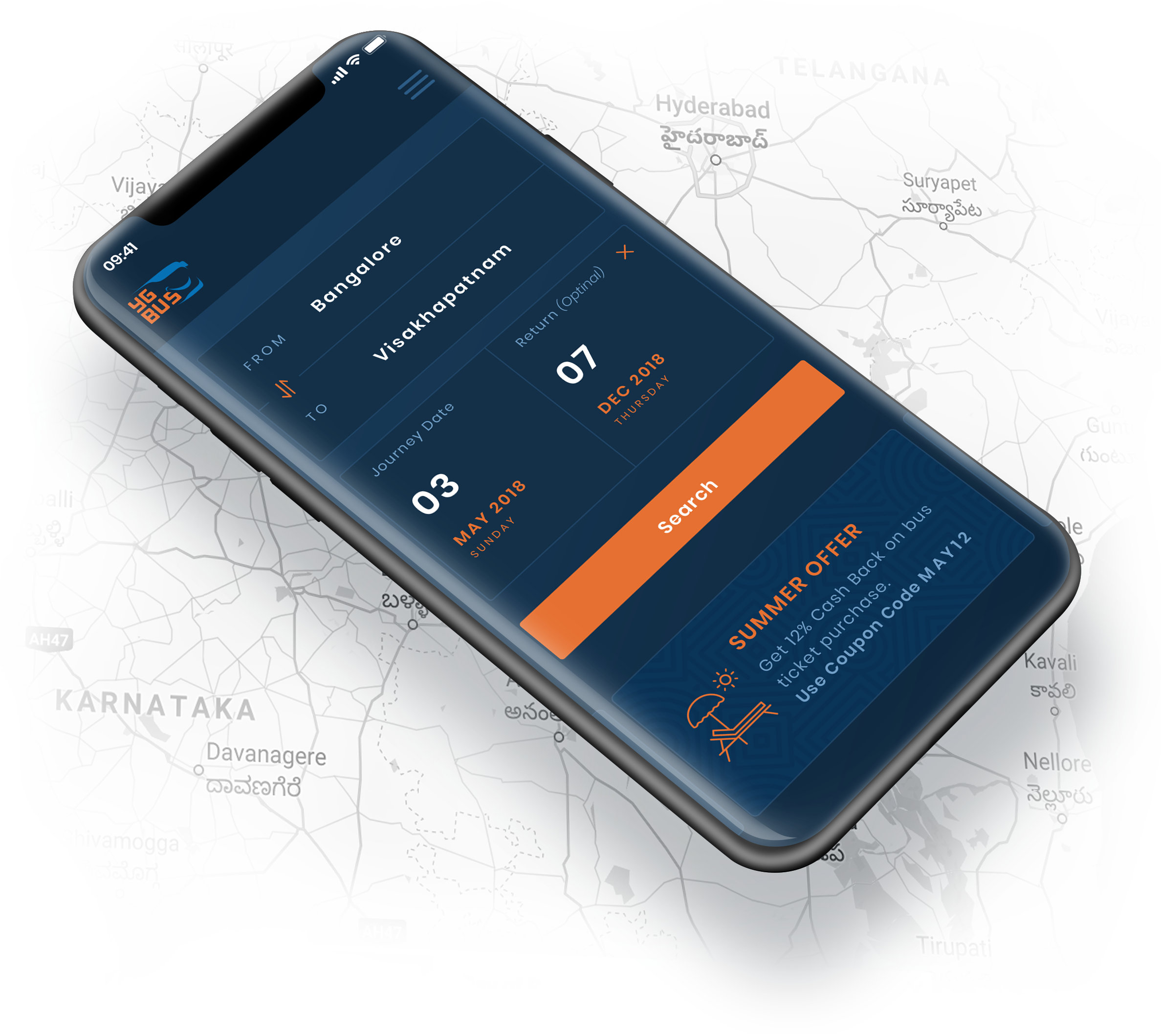 South India's Popular Bus Ticket Booking Company, Volvo, - Samsung Galaxy (2375x2120), Png Download