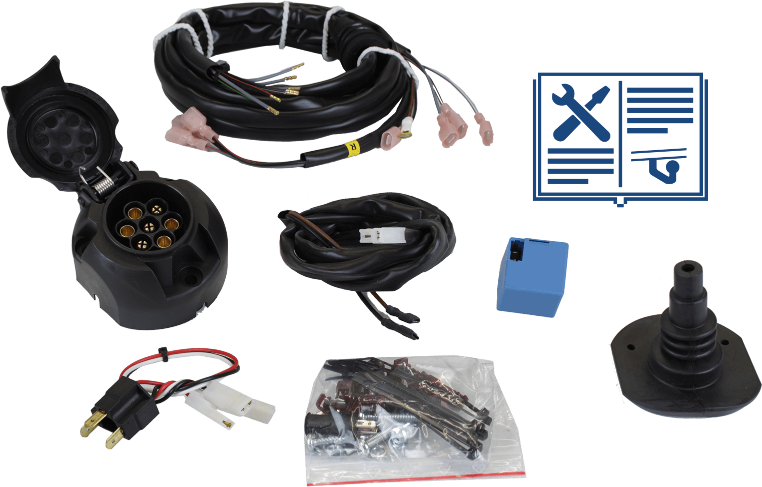 Ac Electrical Set 7 Pins Relay Universal - Usb Cable (1600x1600), Png Download