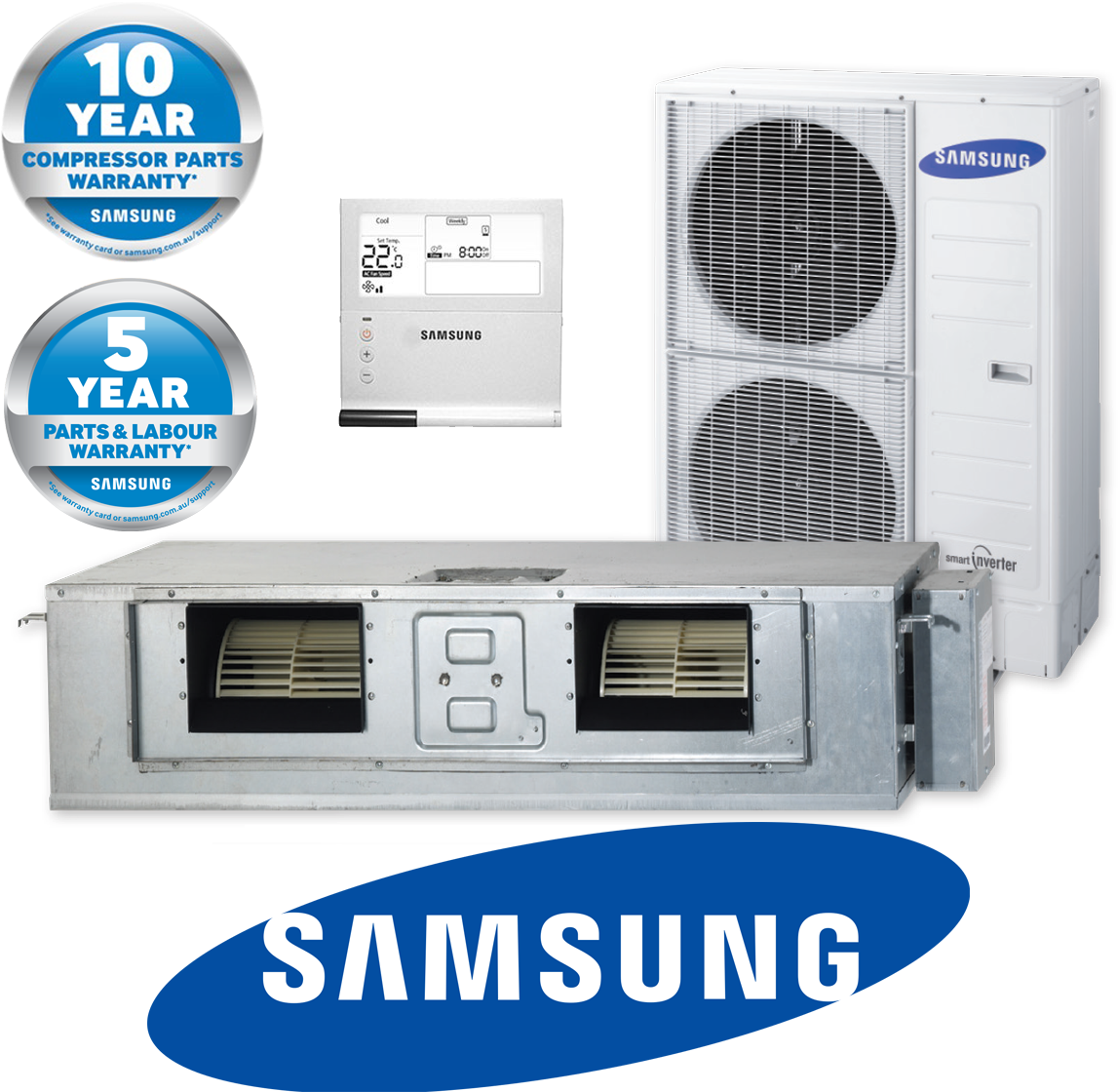 Samsung Ducted Inverter System - Samsung Name Png (1200x1150), Png Download