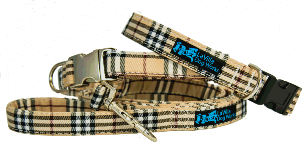 Furberry Ivory Plaid Tartan Dog Collar - Plaid Dog Collar (1023x494), Png Download