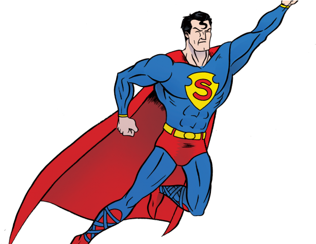 Superman Png - Superman In Computer (640x480), Png Download