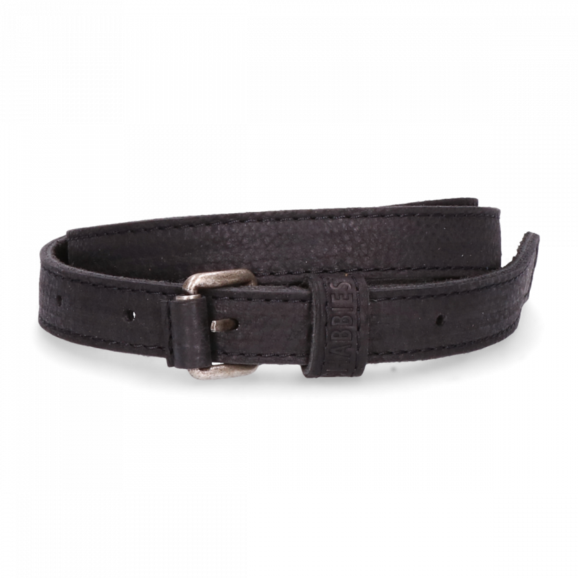Belt Waxed Grain Leather Black - Strap (840x840), Png Download