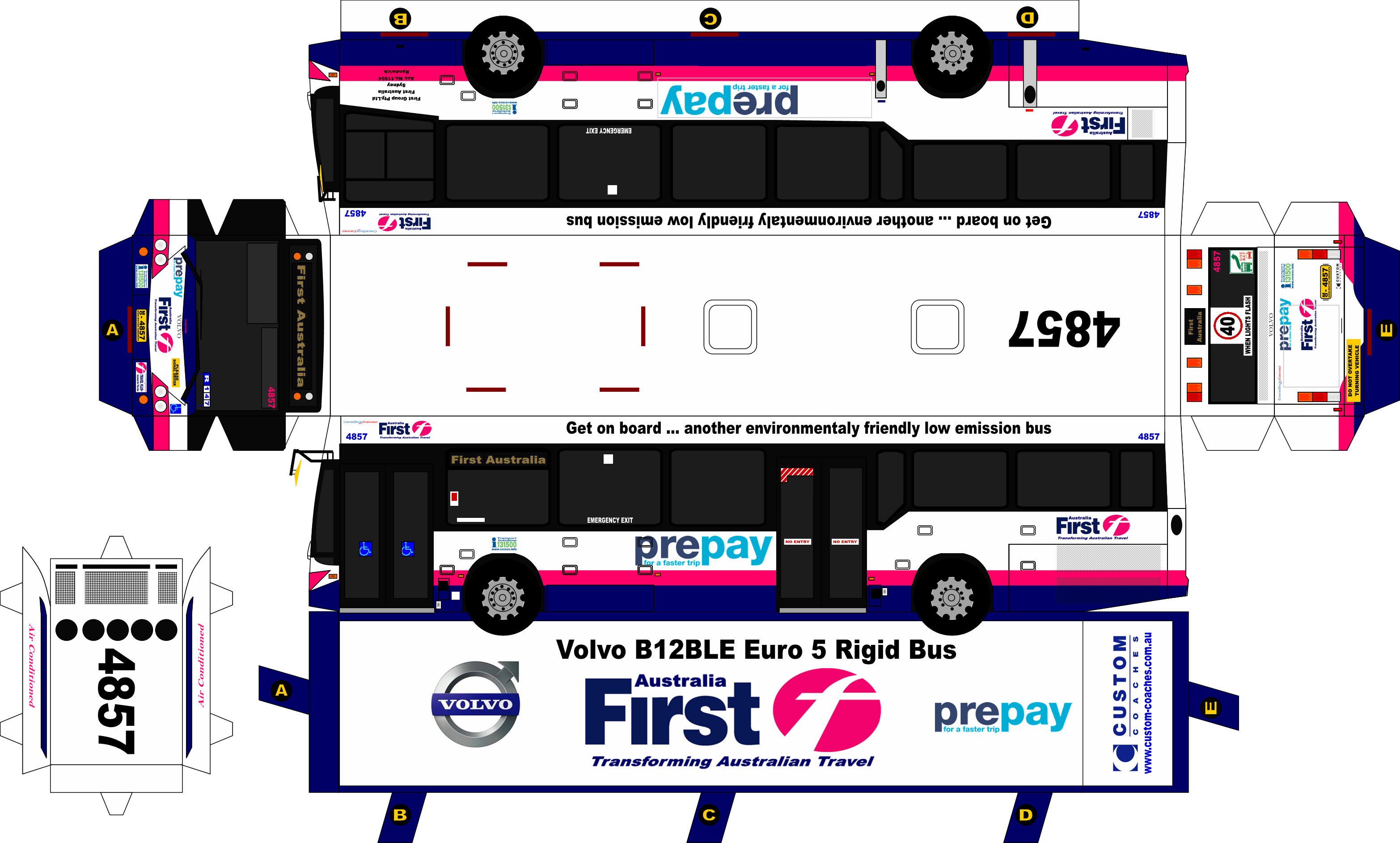 Aa100/volvo 1419/bus - Transit Graphics Sydney Bus (3131x1885), Png Download