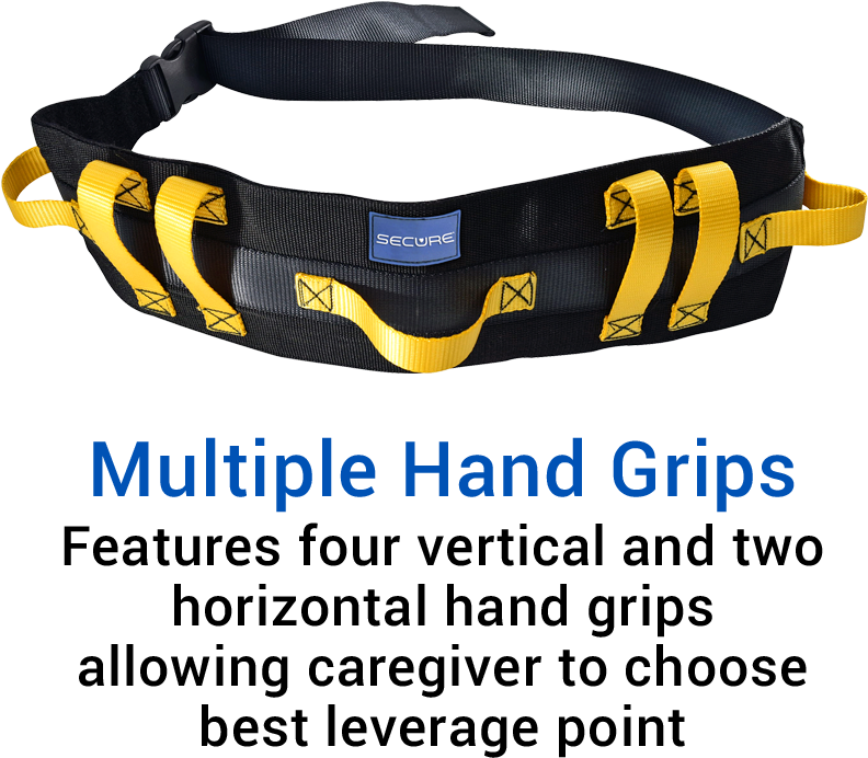 Secure® Ultra Wide Transfer & Walking Gait Belt - Belt (800x800), Png Download