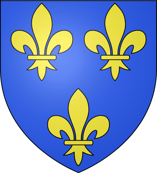 Blason Roi France - Royaume De France Blason (545x600), Png Download