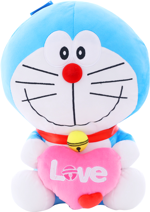 [buy Big Send Small] Doraemon Doll Plush Toy Machine - 哆 啦 A 夢 爱心 (800x800), Png Download