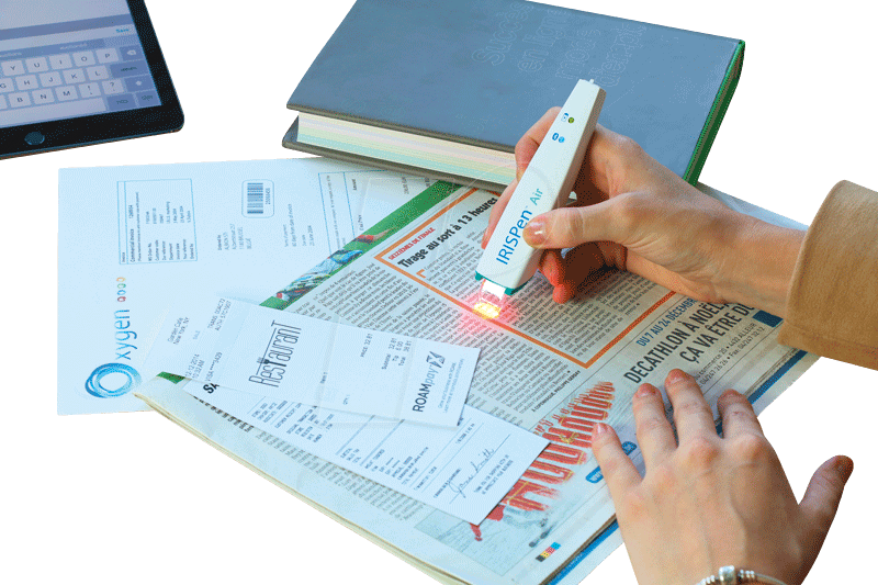 Pen-scanner Wireless, White Iris - I.r.i.s. Irispen Air 7 Pen Scanner Green,white Hardware/electronic (800x533), Png Download