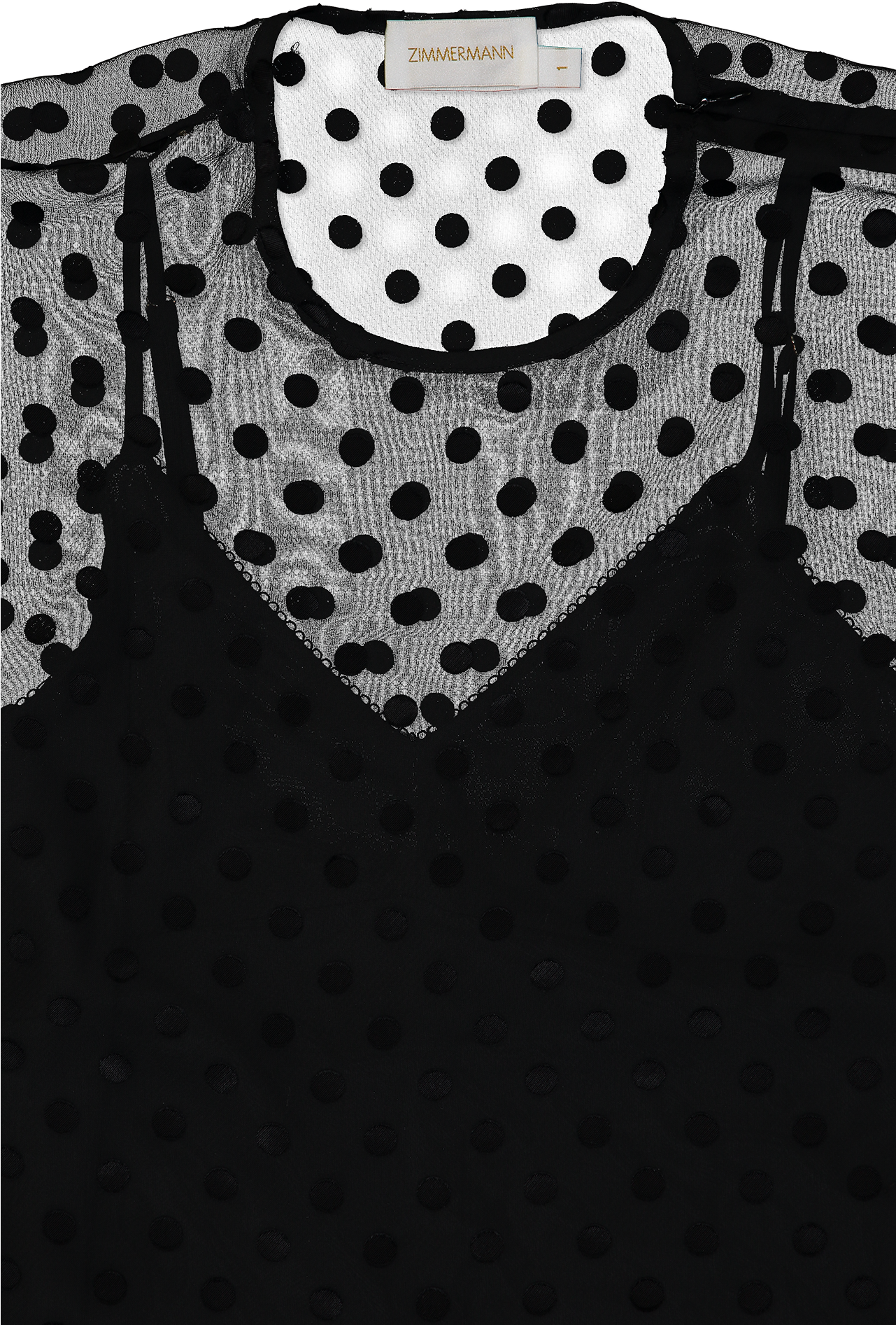 Pleated Tier Smock Dress Black - Polka Dot (1280x1920), Png Download