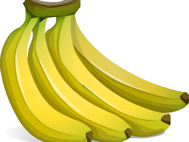 Clipart Banana Bundle - Banana Bunch Clip Art (640x480), Png Download