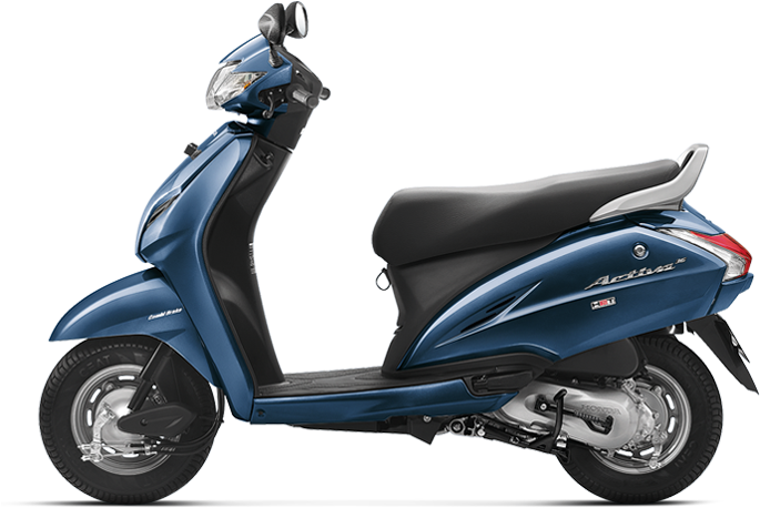 Blue-color - Activa 125 Blue Colour (700x461), Png Download
