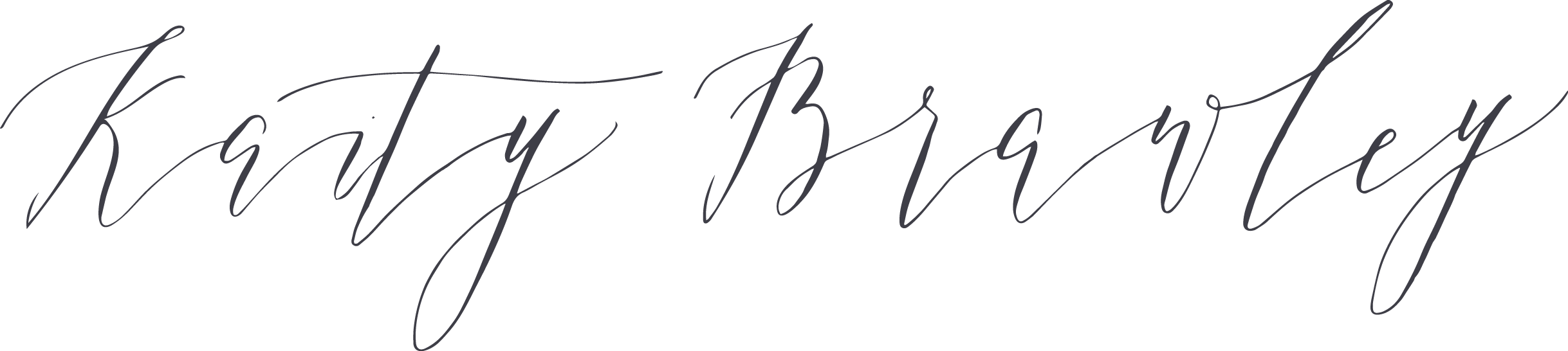 Kaity Brawley Photography Kaity Brawley Photography - Calligraphy (2437x546), Png Download
