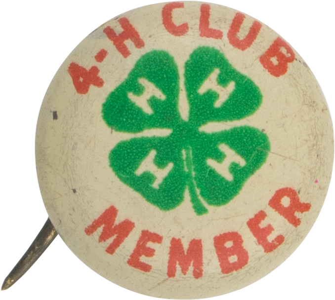 4-h Club Member Club Button Museum - Emblem (1000x714), Png Download