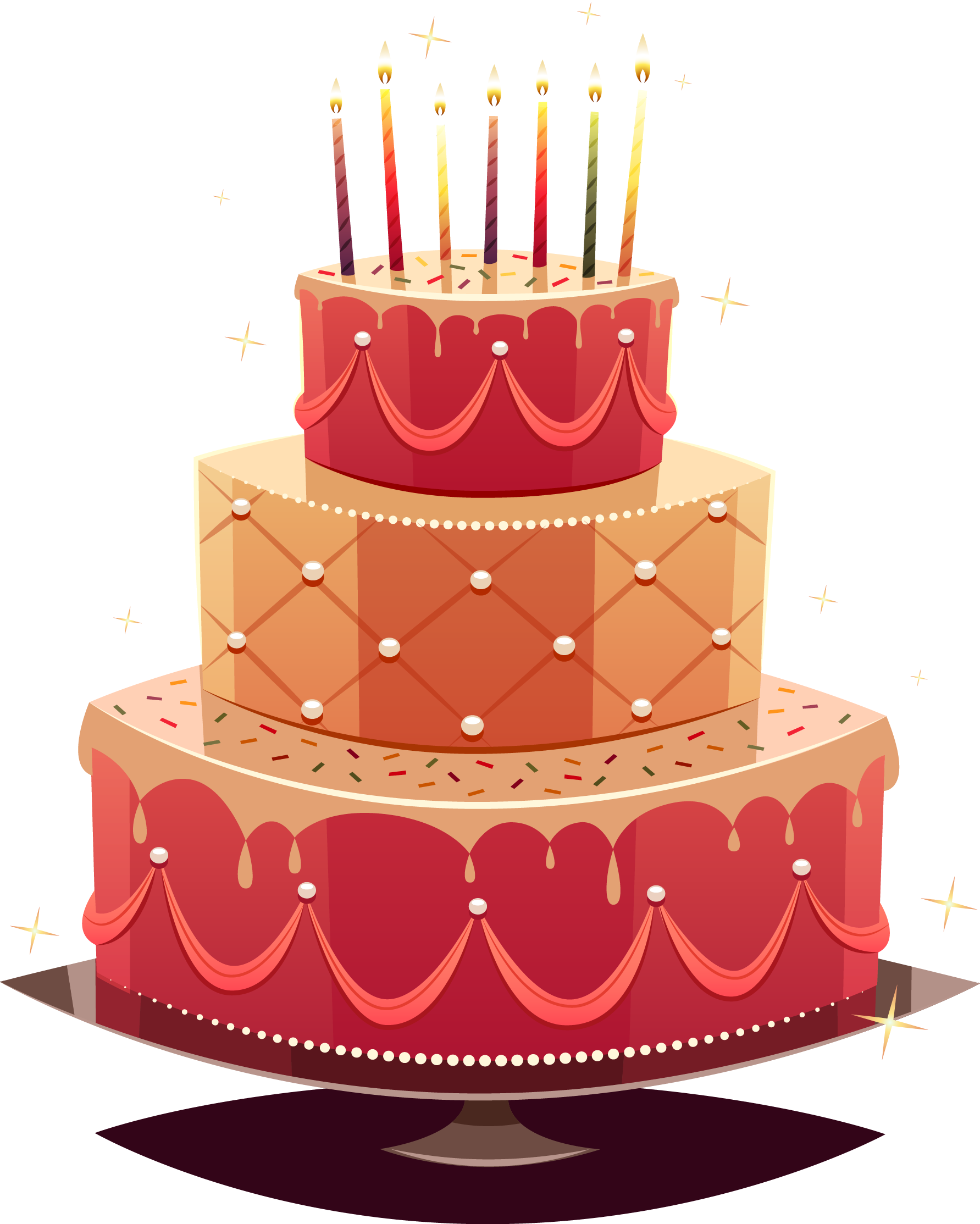 Birthday Cake Wedding Cake Happy Birthday To You - Birthday Cake Happy Birthday Vector (1783x2227), Png Download
