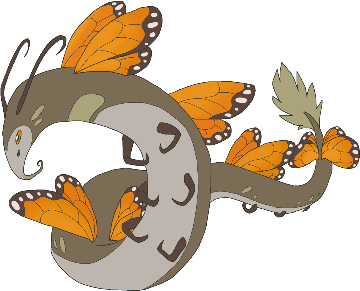 Legendary Based On A Monarch Butterfly - Illustration (1280x1053), Png Download