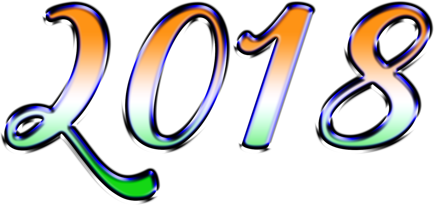Happy New Year 2018 Images Download (1600x914), Png Download