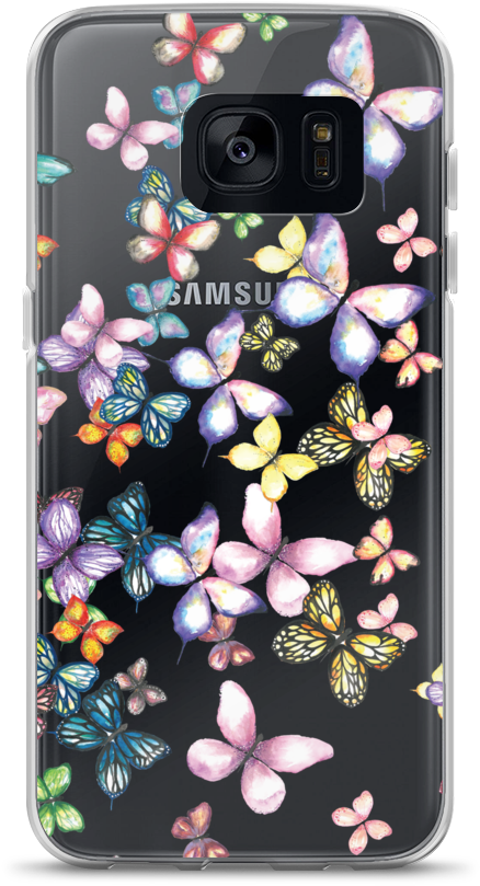 Butterfly Swarm Samsung Case - Iphone (1000x1000), Png Download
