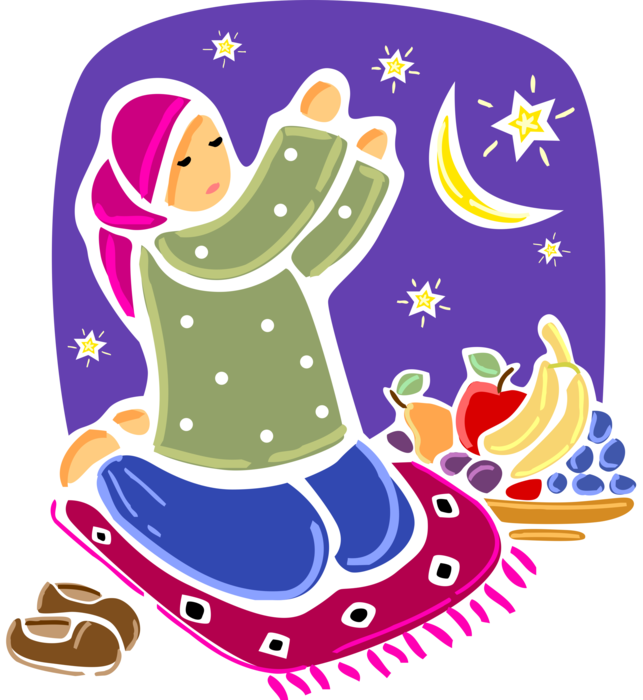 Vector Illustration Of Eid Al-fitr Islamic Religious - Islamic Clip Art (643x700), Png Download