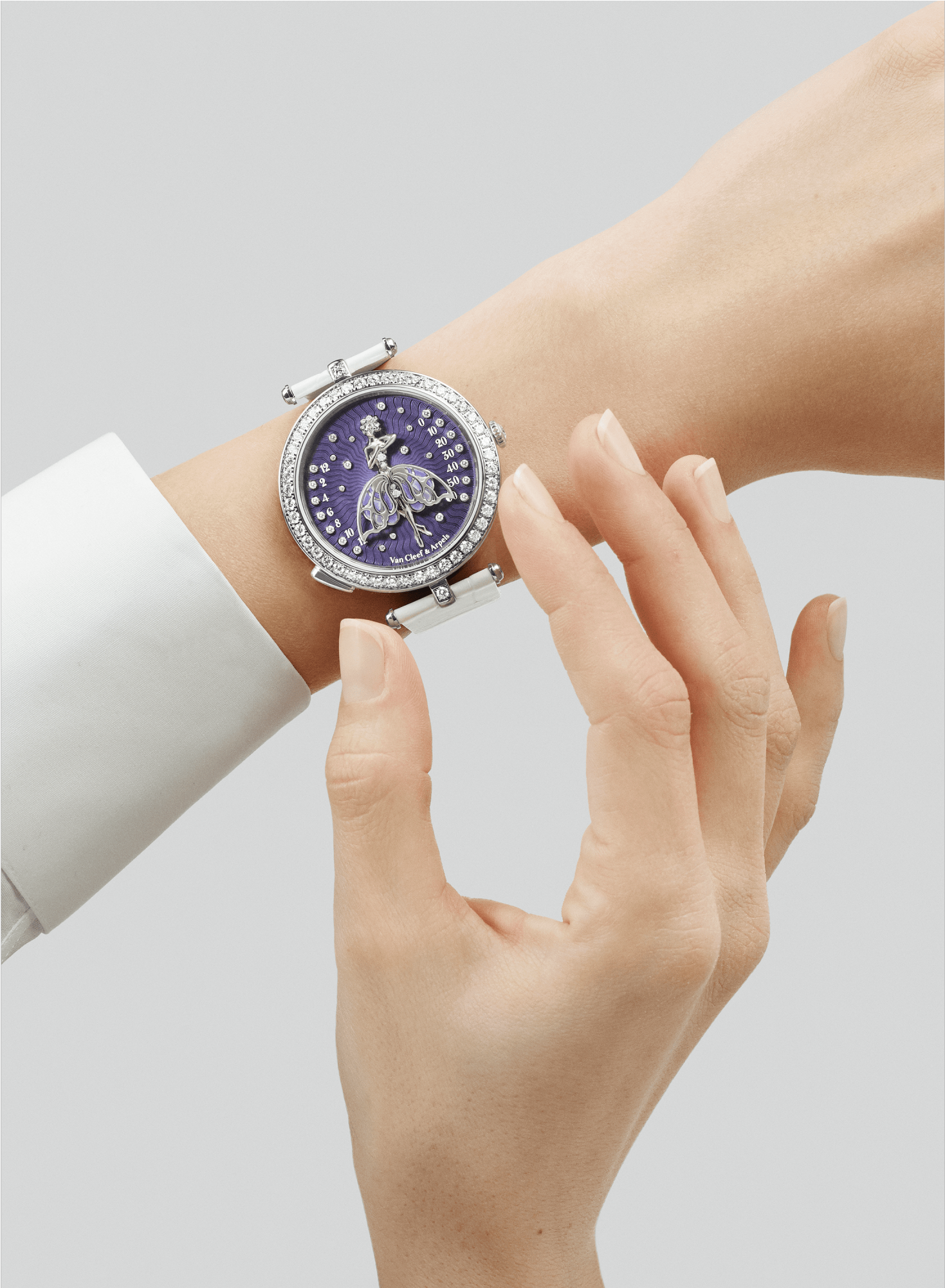 Lady Arpels Ballerine Enchantée Watch,alligator (2000x2000), Png Download