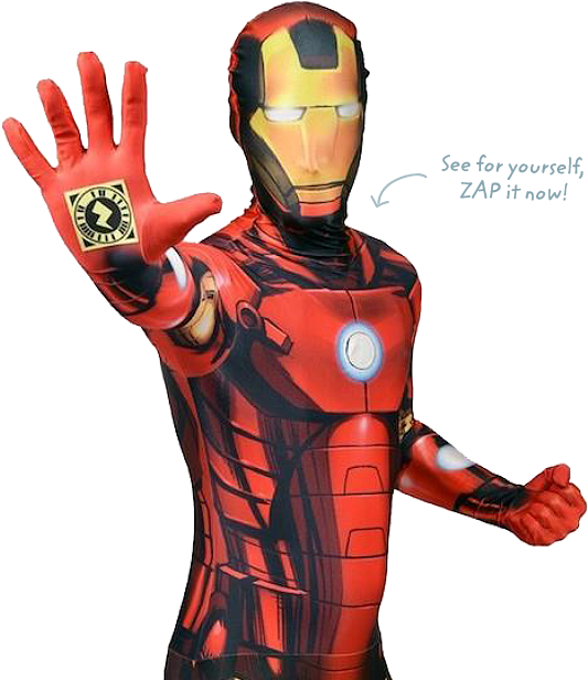 Territory - Zappar Iron Man (544x615), Png Download