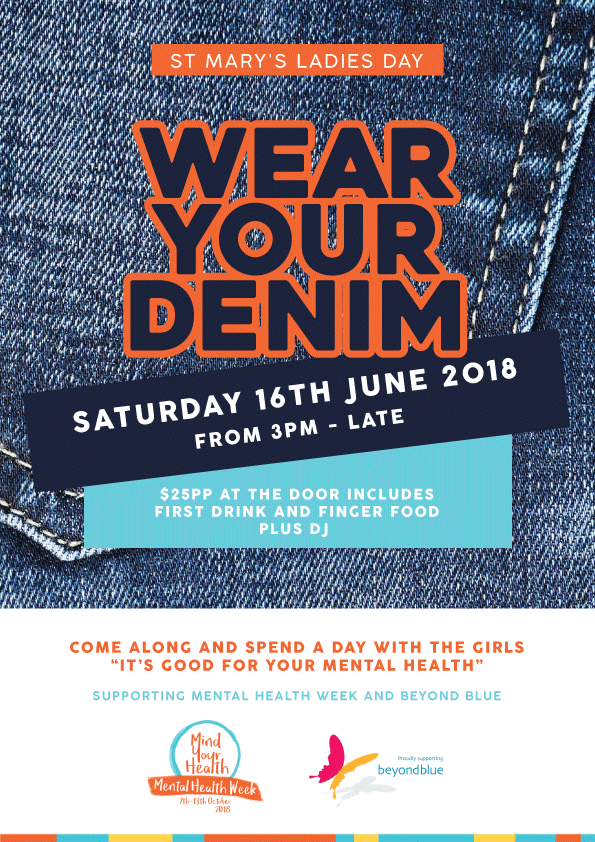 Ladies Day Wear Your Denim - Beyondblue (595x842), Png Download