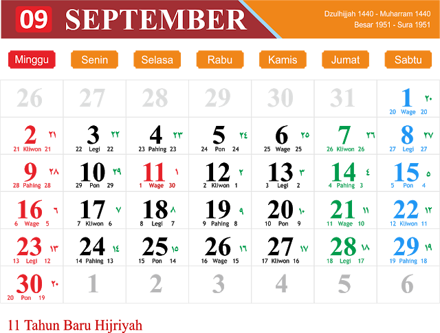 Template Kalender Oktober - Kalender Jawa Desember 2018 (640x484), Png Download