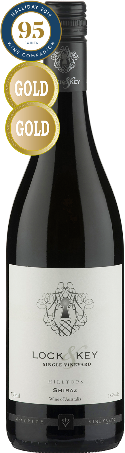 Lock & Key Shiraz Awarded 2 Gold Medals And 95 Points - Common Grape Vine (780x1589), Png Download