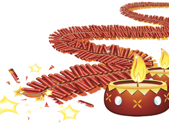Cracker Clipart Diwali Background - Diwali Background Hd Png (640x480), Png Download