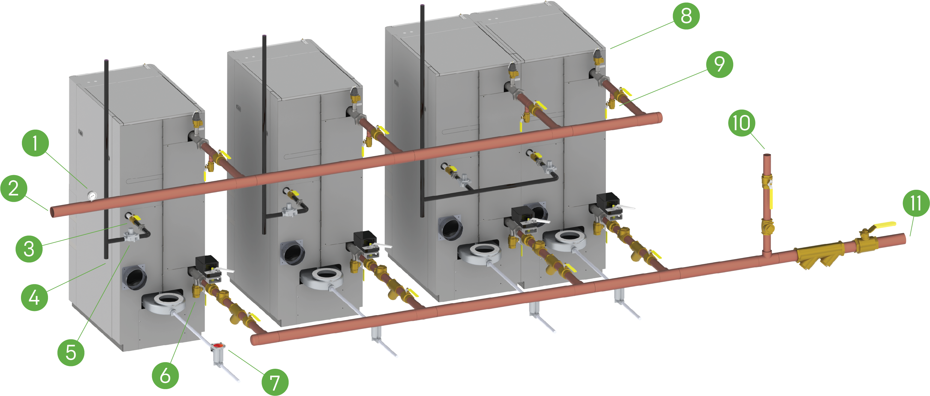 Benchmarks And Innovations For High Rise Apartment - Aerco Benchmark Installation (3300x2550), Png Download