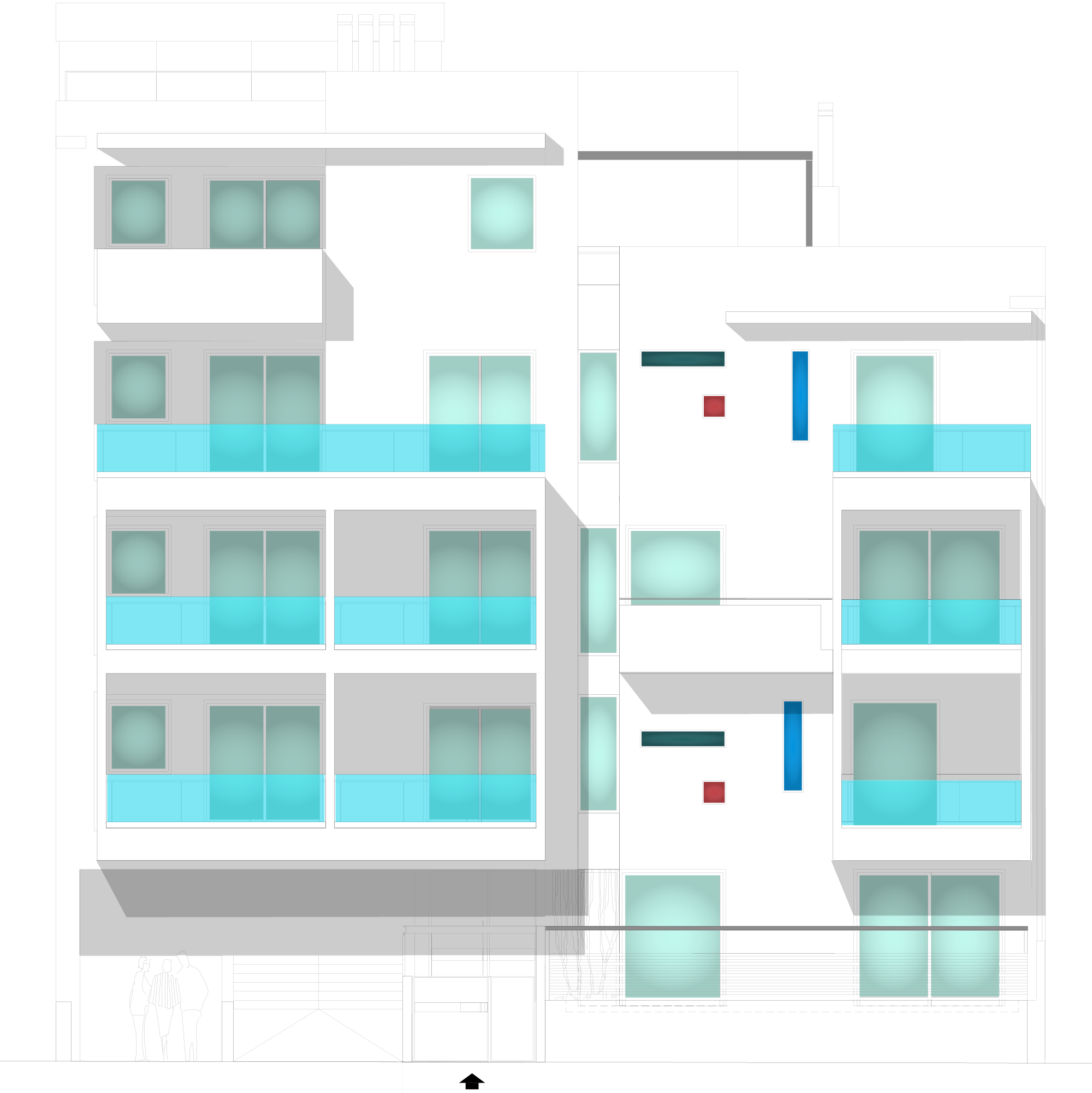 A2 Architects Apartment Building At Psixiko A2 Architects (2000x2001), Png Download
