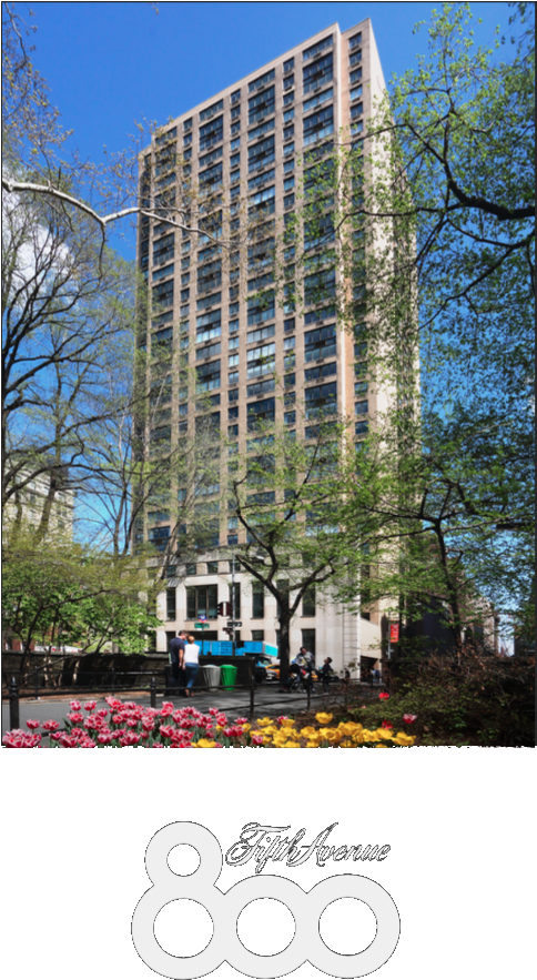 The Corner Of 61st Street & Fifth Avenue On Central (483x958), Png Download