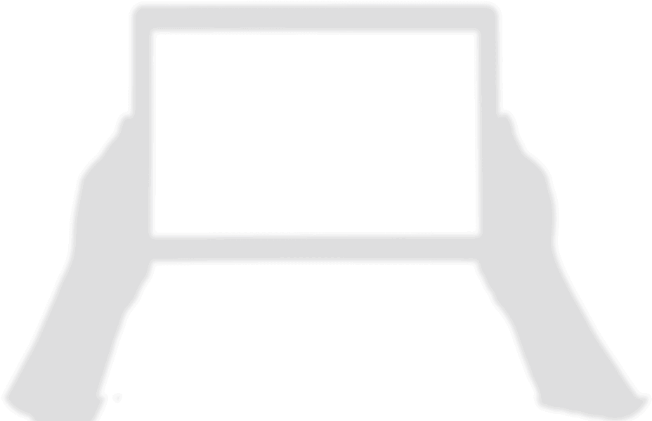 Custard Pie Image Ipad Hands Shadow Top Down (1000x609), Png Download