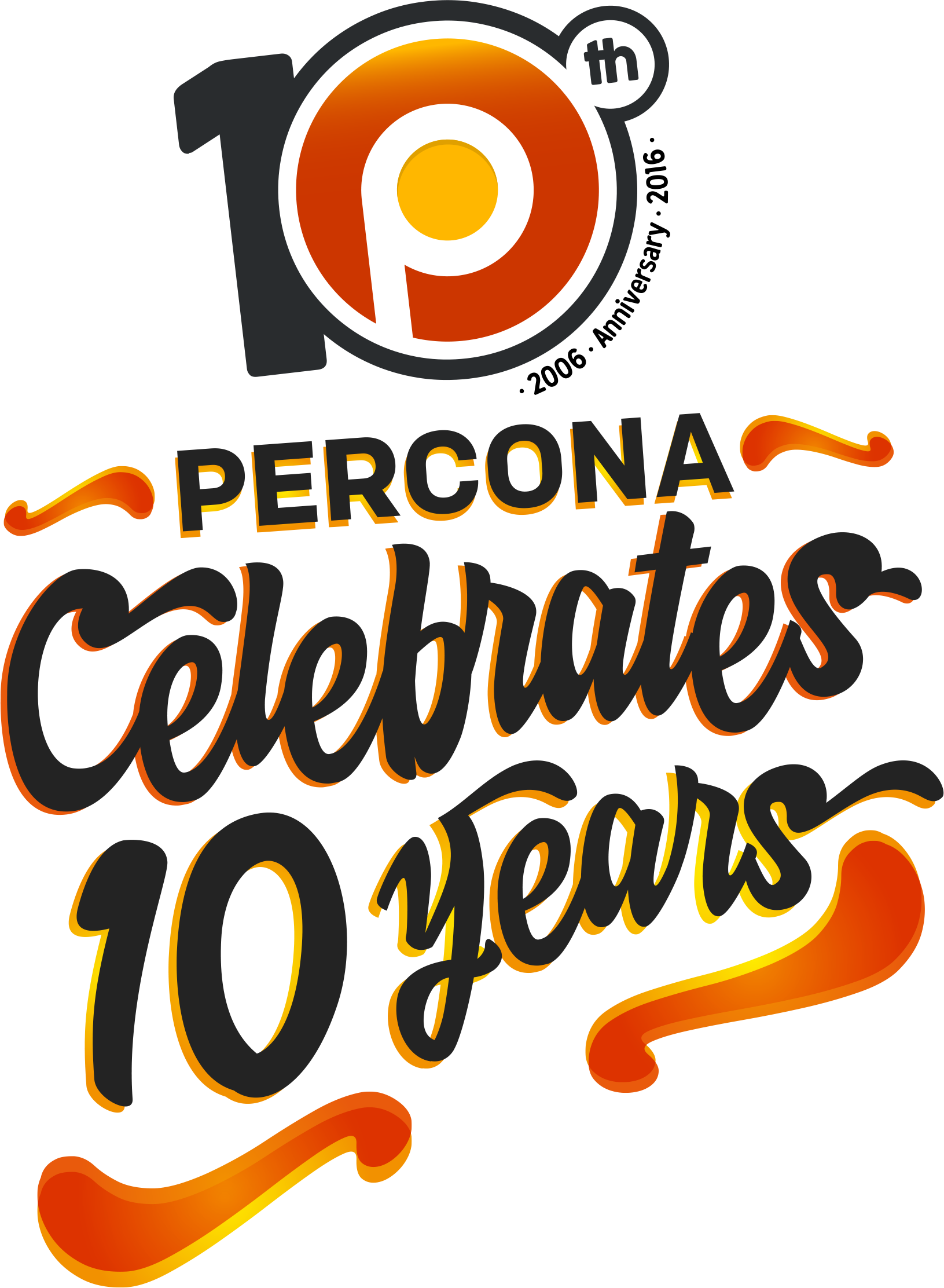 10th Anniversary Percona - Illustration (1631x2224), Png Download