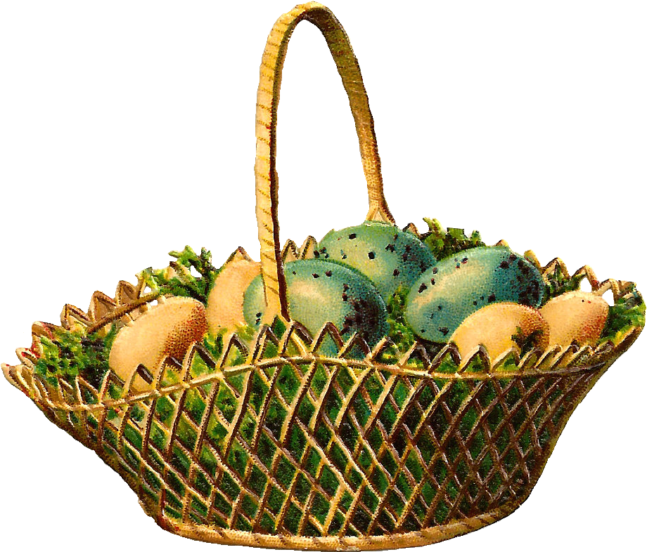 Vintage Easter Egg Png (1325x1185), Png Download