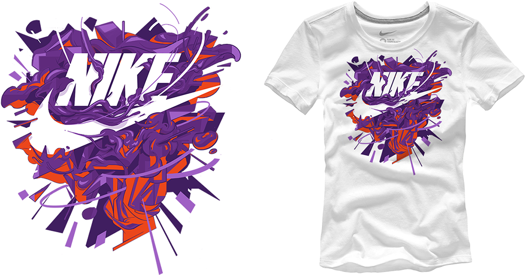 Download 4 Colors Composition - Nike T Shirt Design Png PNG Image with No  Background 