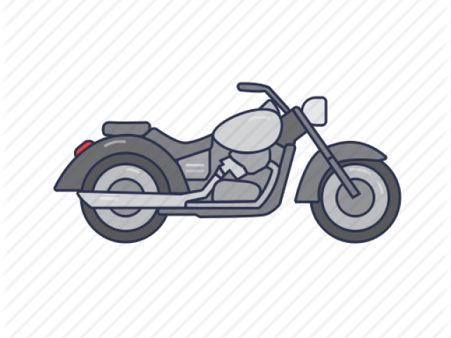 Drawn Motorcycle Bullet Bike - Bullet Bike Outline Drawing (640x480), Png Download