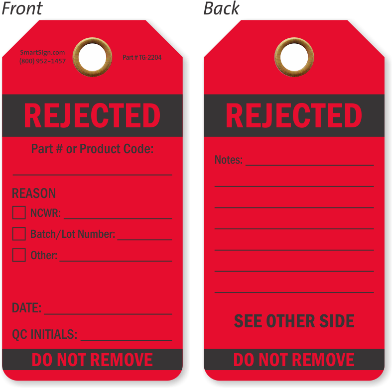 Rejected Do Not Remove Qa Approved Tag - Mobile Phone Case (800x800), Png Download