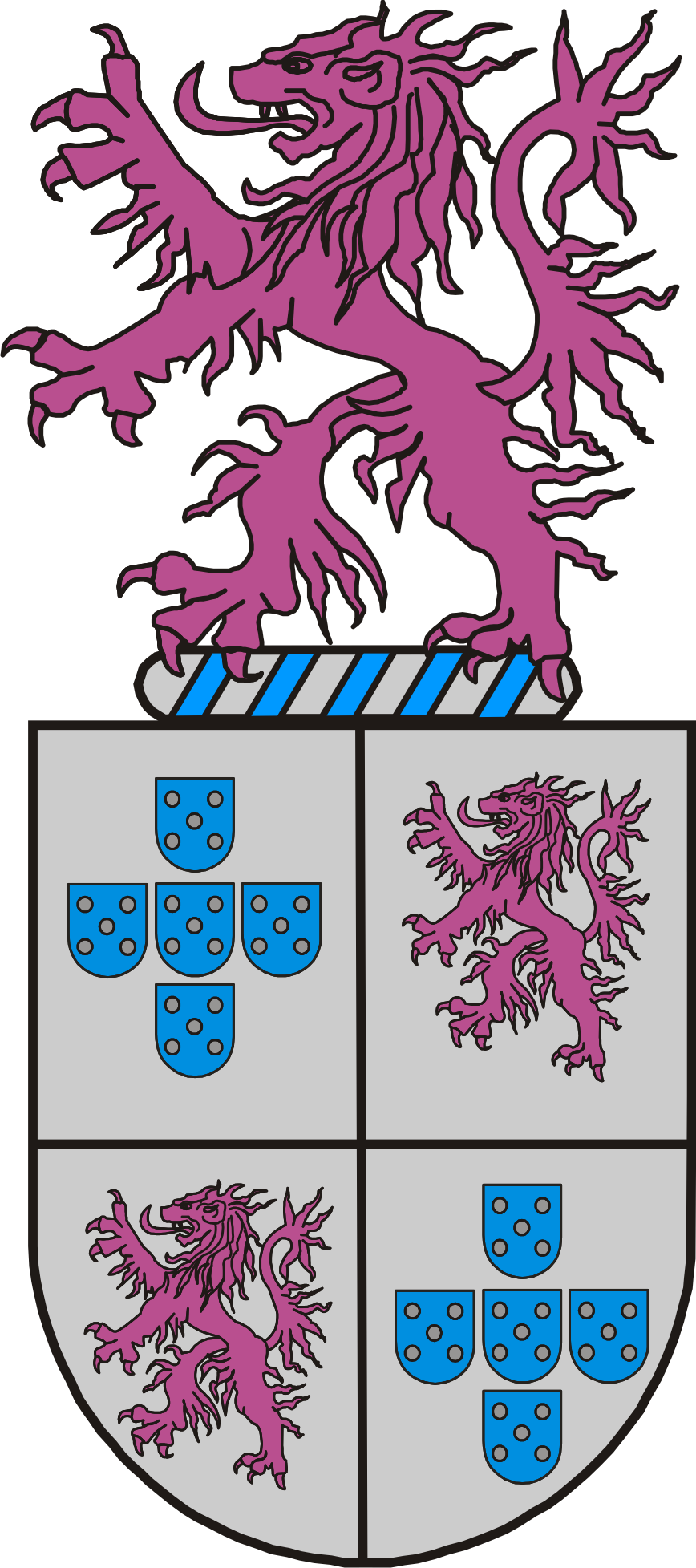 De Souza Family Crest (868x1955), Png Download