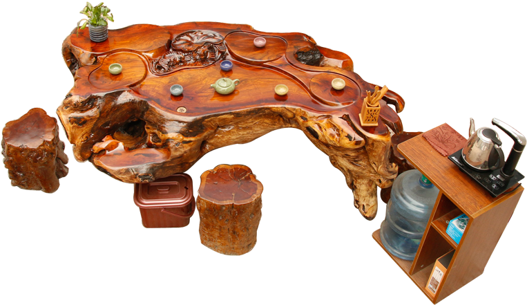 Chicken Wing Wood Root Carving Coffee Table Overall - Lumber (800x800), Png Download