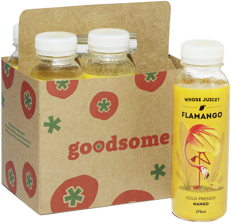 Flamango Cold-pressed Mango Juice - Bottle (890x890), Png Download