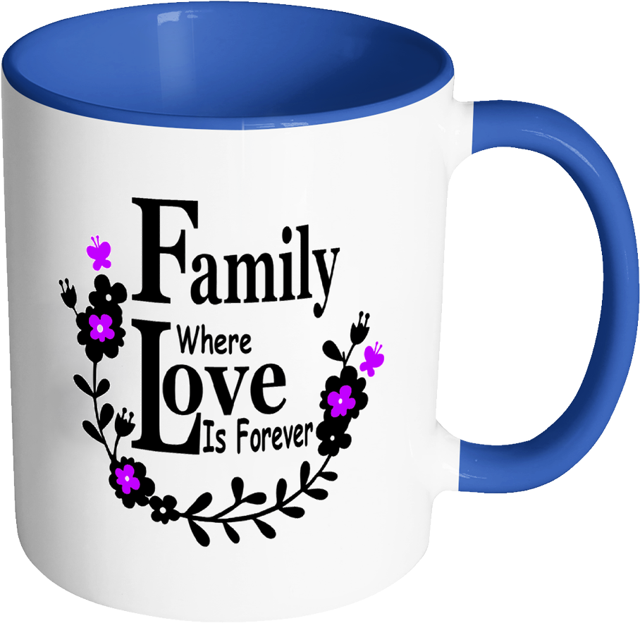 Family Love Forever Ceramic Mug 11 Oz With Color Glazed - Survived Another Meeting That Should Ve Been (1024x1024), Png Download