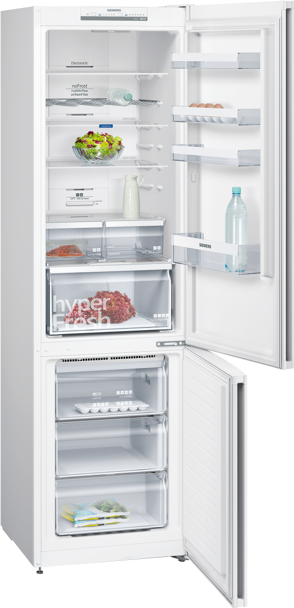 Siemens Kg39nvw35g Freestanding Fridge Freezer - Frigorifico Siemens Kg39nvw3a (1200x1200), Png Download