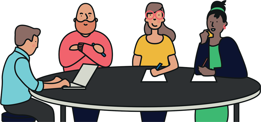 Measure Your Collaborative Potential And Set Up The - Cartoon (896x420), Png Download