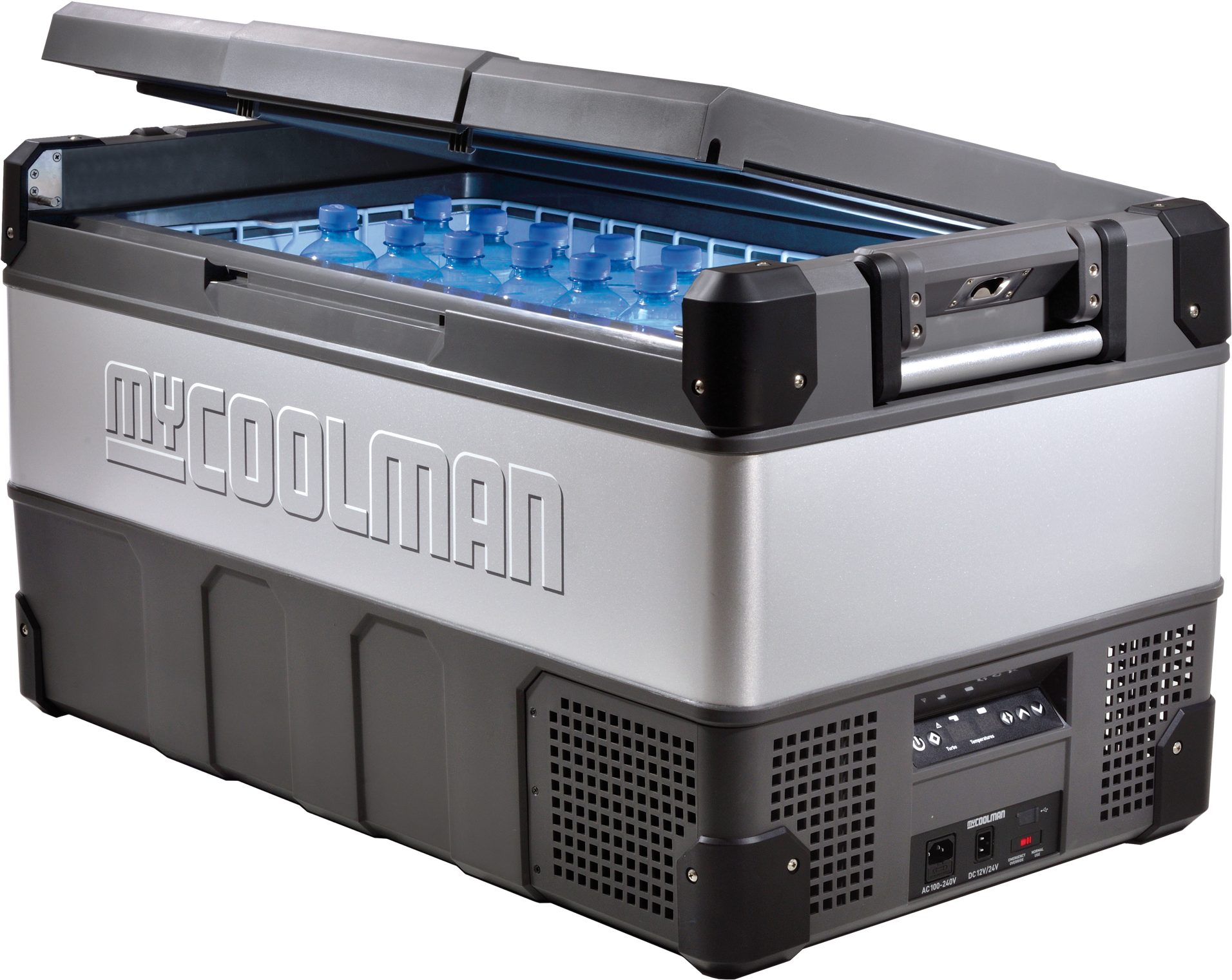 105 Litre Ac/dc Fridge Freezer - Coolman Fridge (2400x2400), Png Download