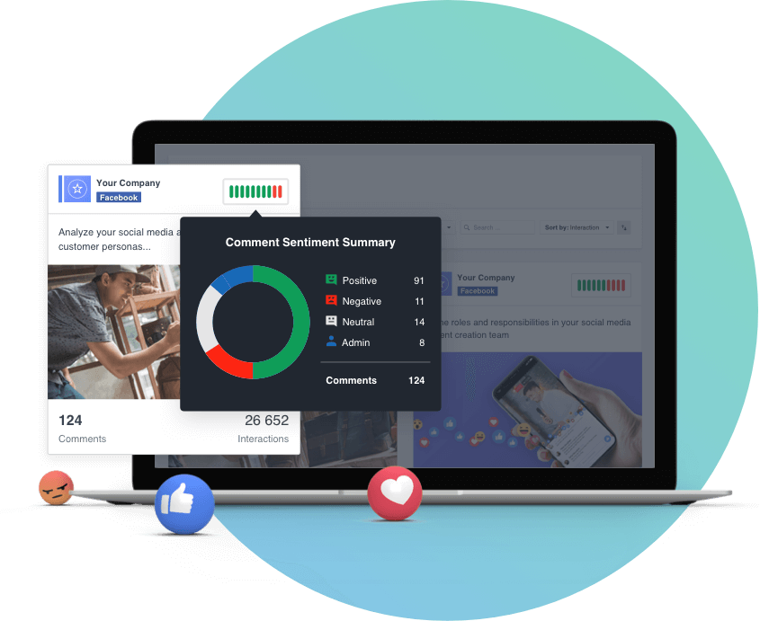 Manage Your Brand Perception With Social Media Sentiment - Pool (845x691), Png Download