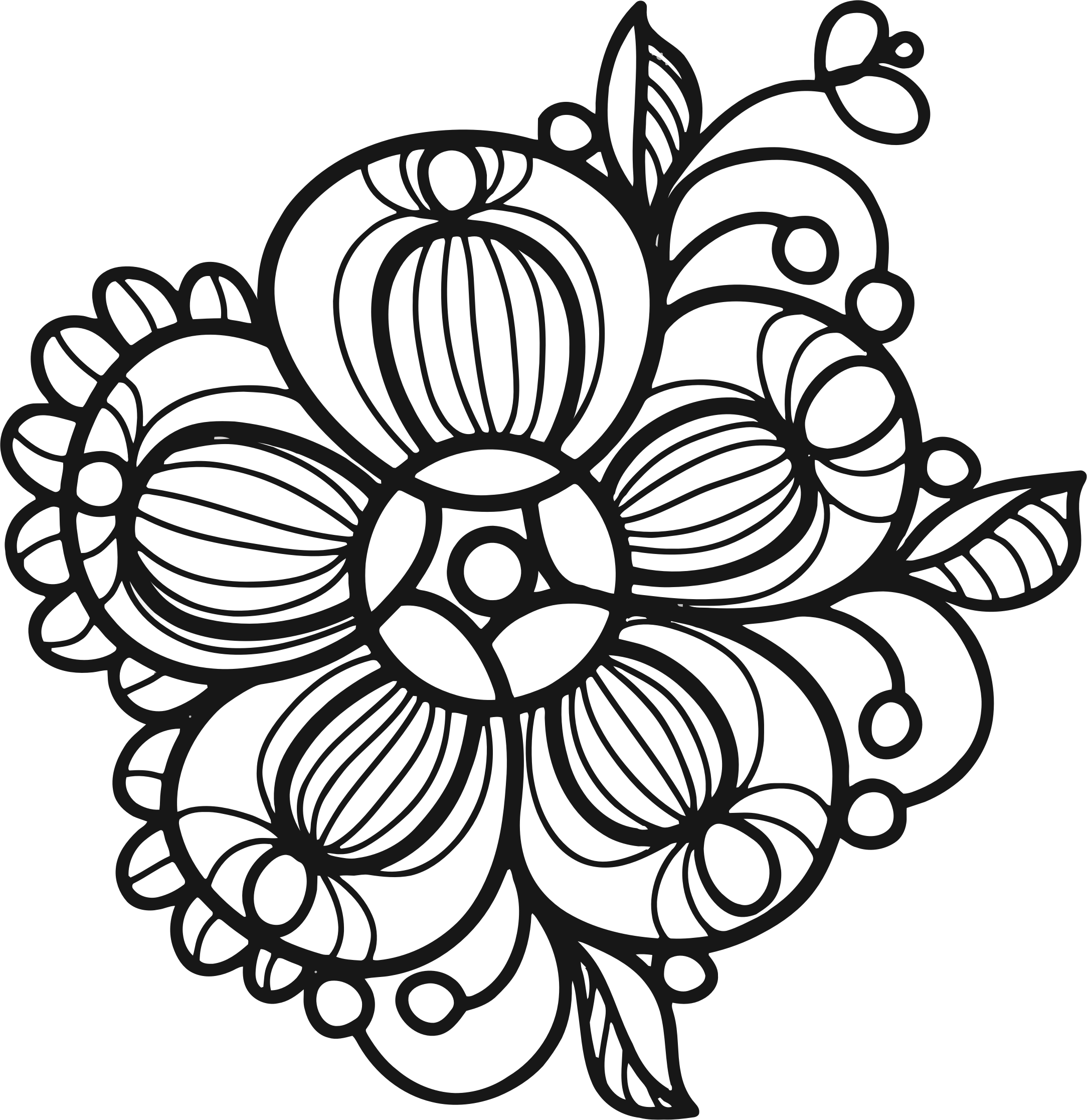 This Free Icons Png Design Of Floral Plant Design (2168x2232), Png Download