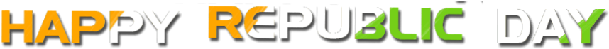 India Flag Color Effect Imge Republic Day Text Png - Orange (1080x1350), Png Download