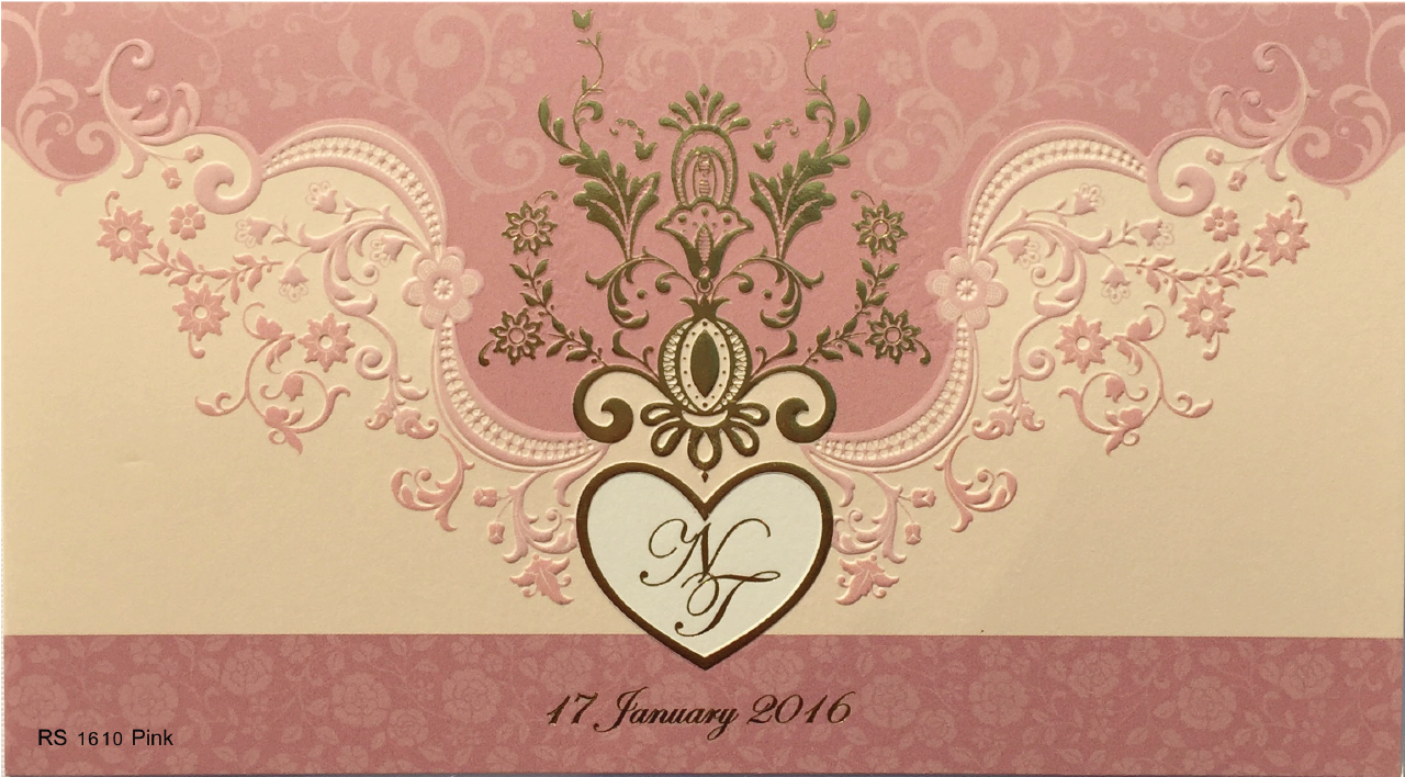 Wedding Card 4×7 - Paisley (1280x1000), Png Download