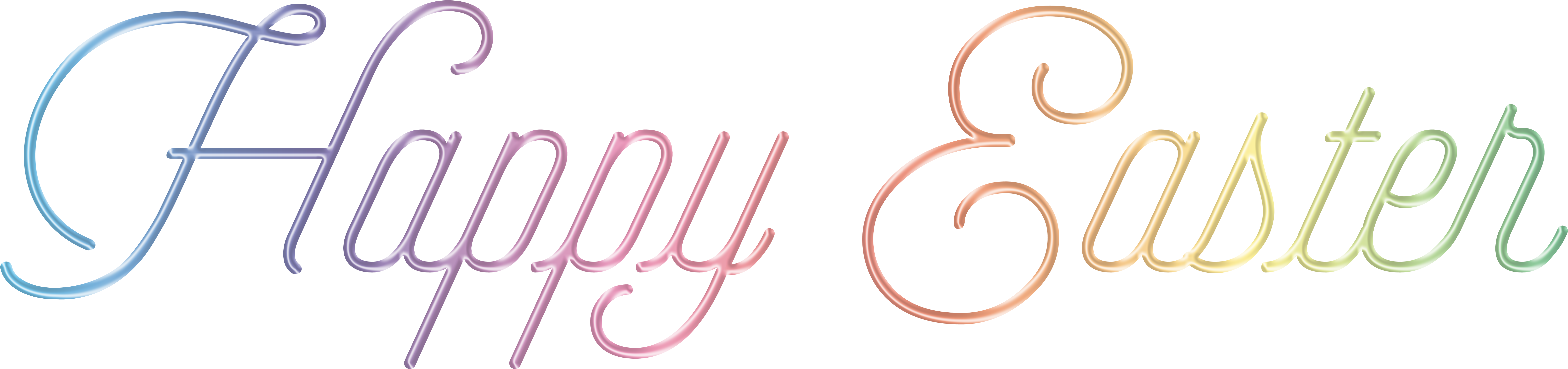 Happy Easter Text - Happy Easter Text Transparent (8000x1899), Png Download